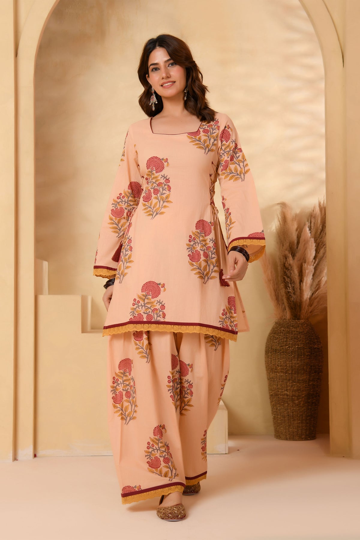 Multi-colour Farsi Suit Set