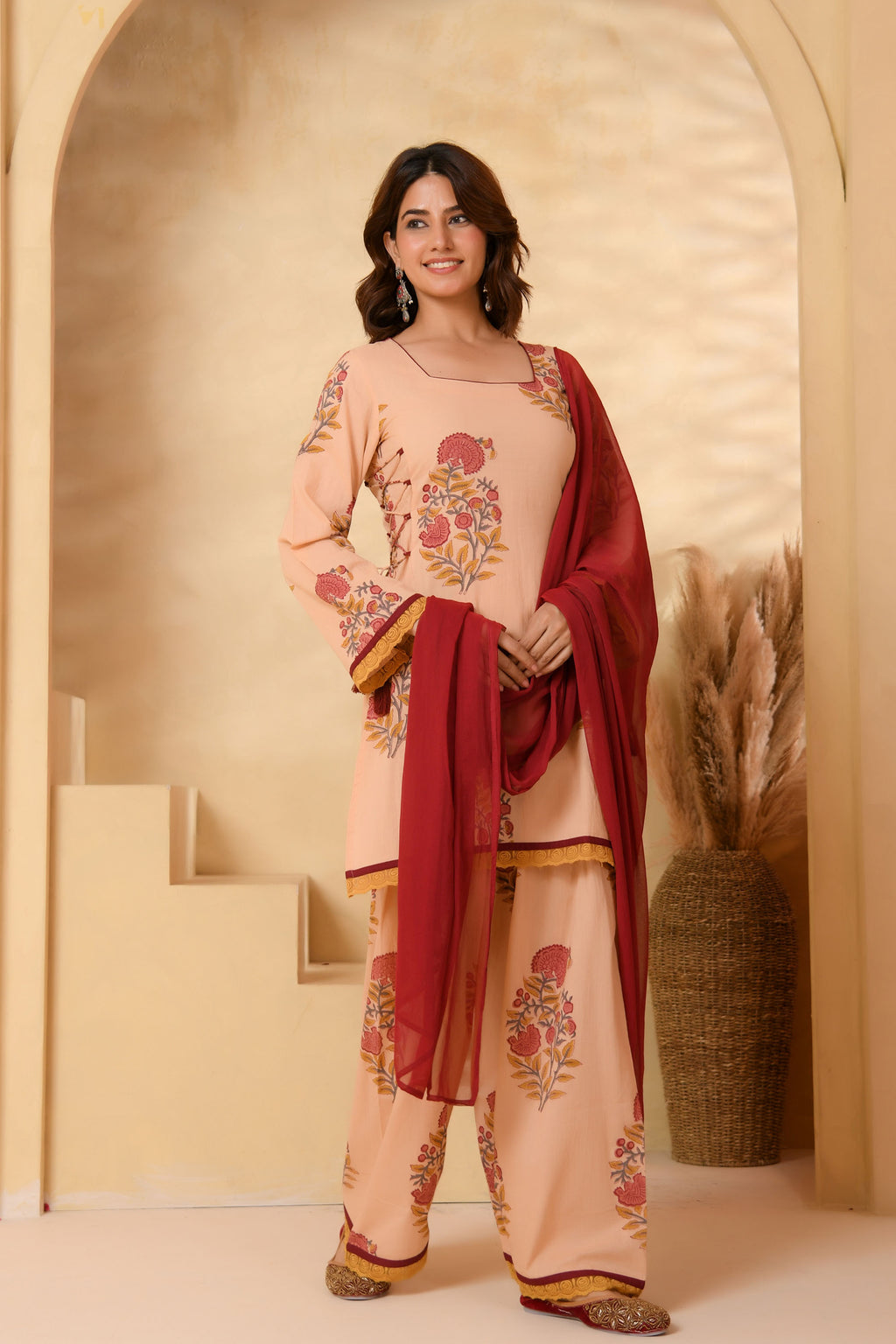 Multi-colour Farsi Suit Set