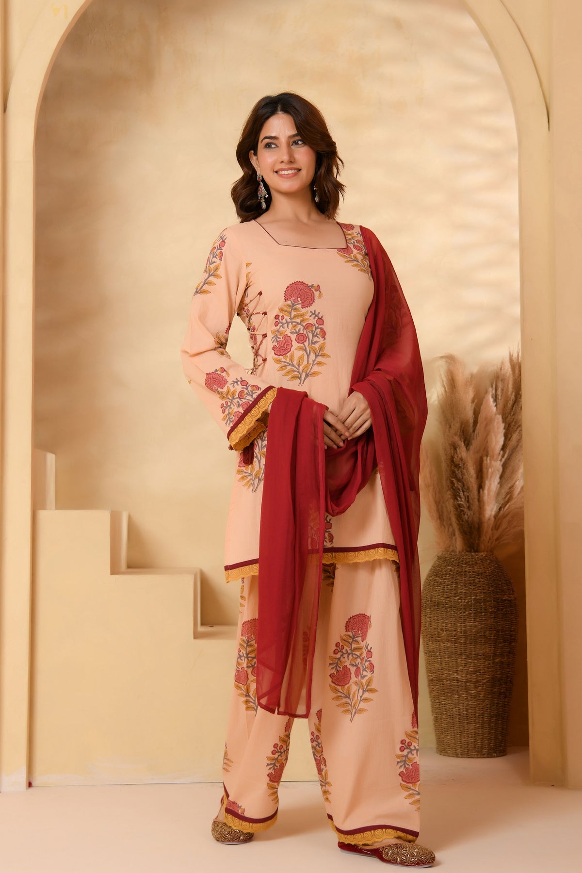 Multi-colour Farsi Suit Set
