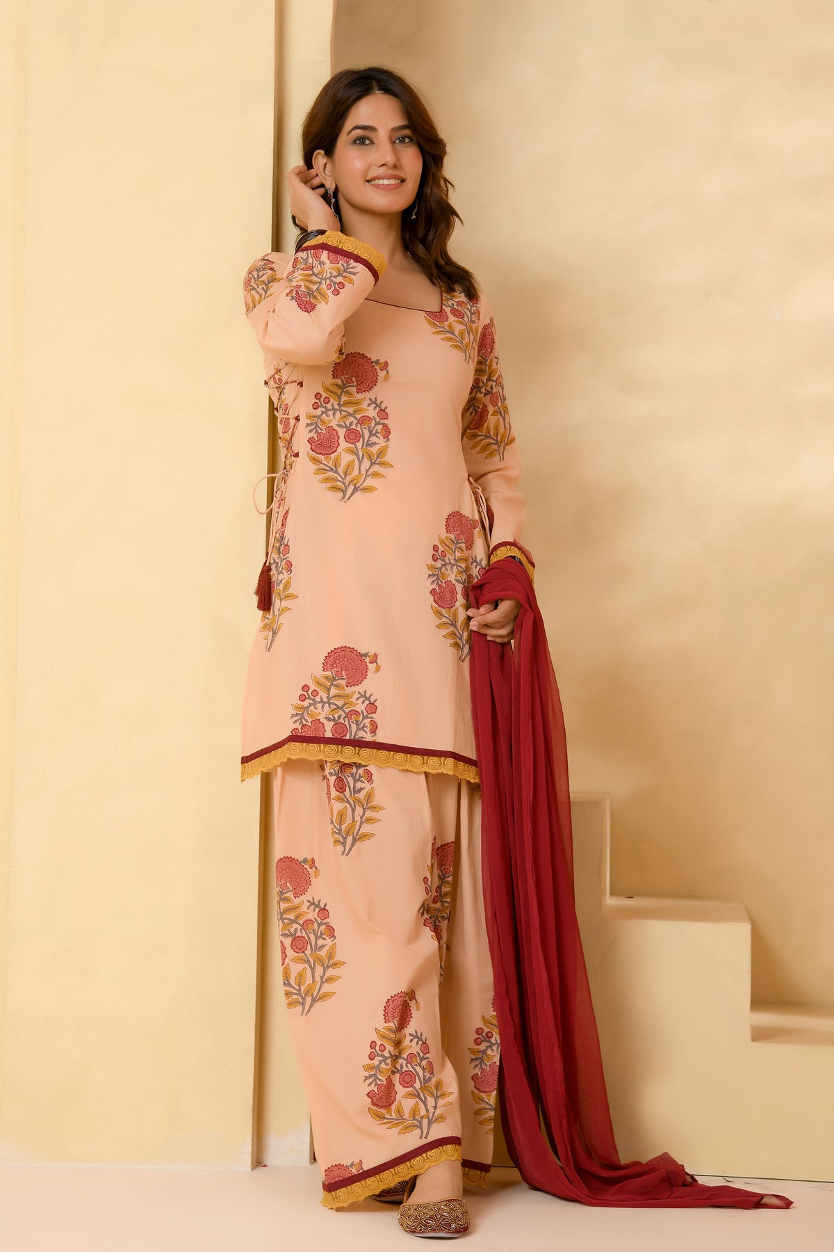 Multi-colour Farsi Suit Set