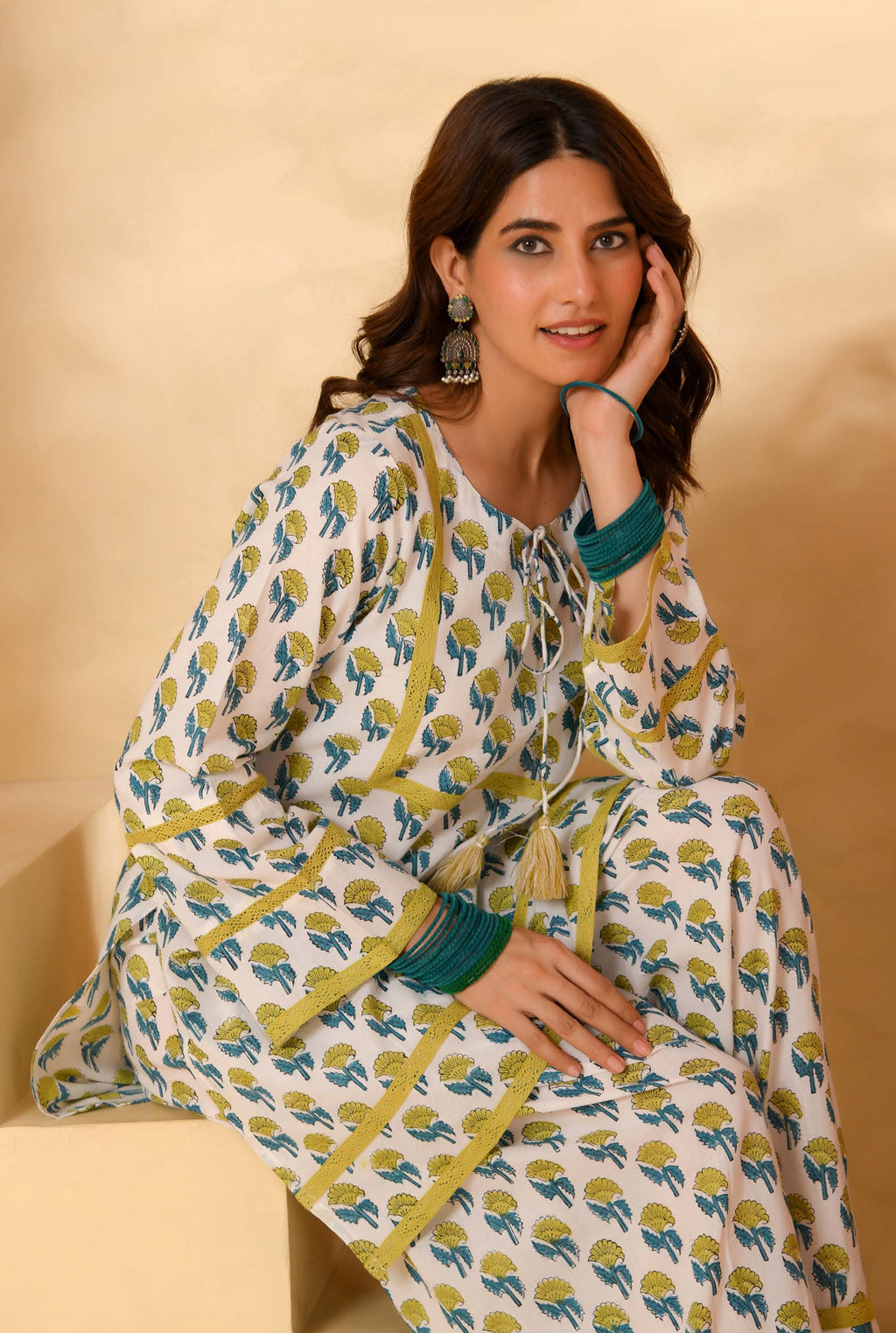 Green Farsi Suit Set