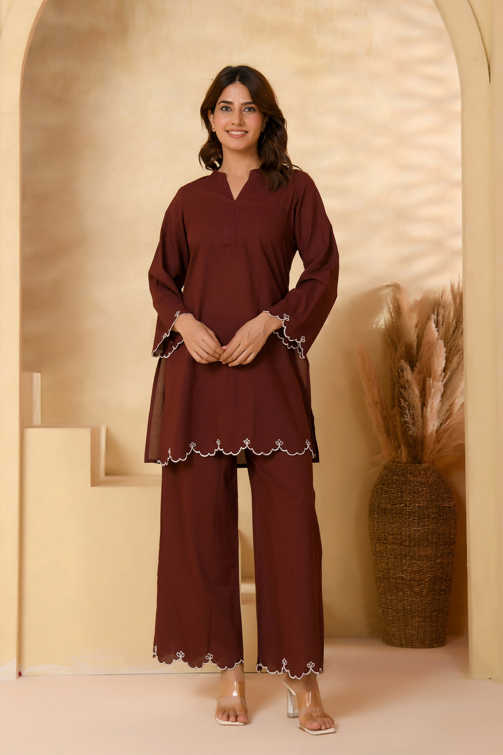Brown Kurta Set