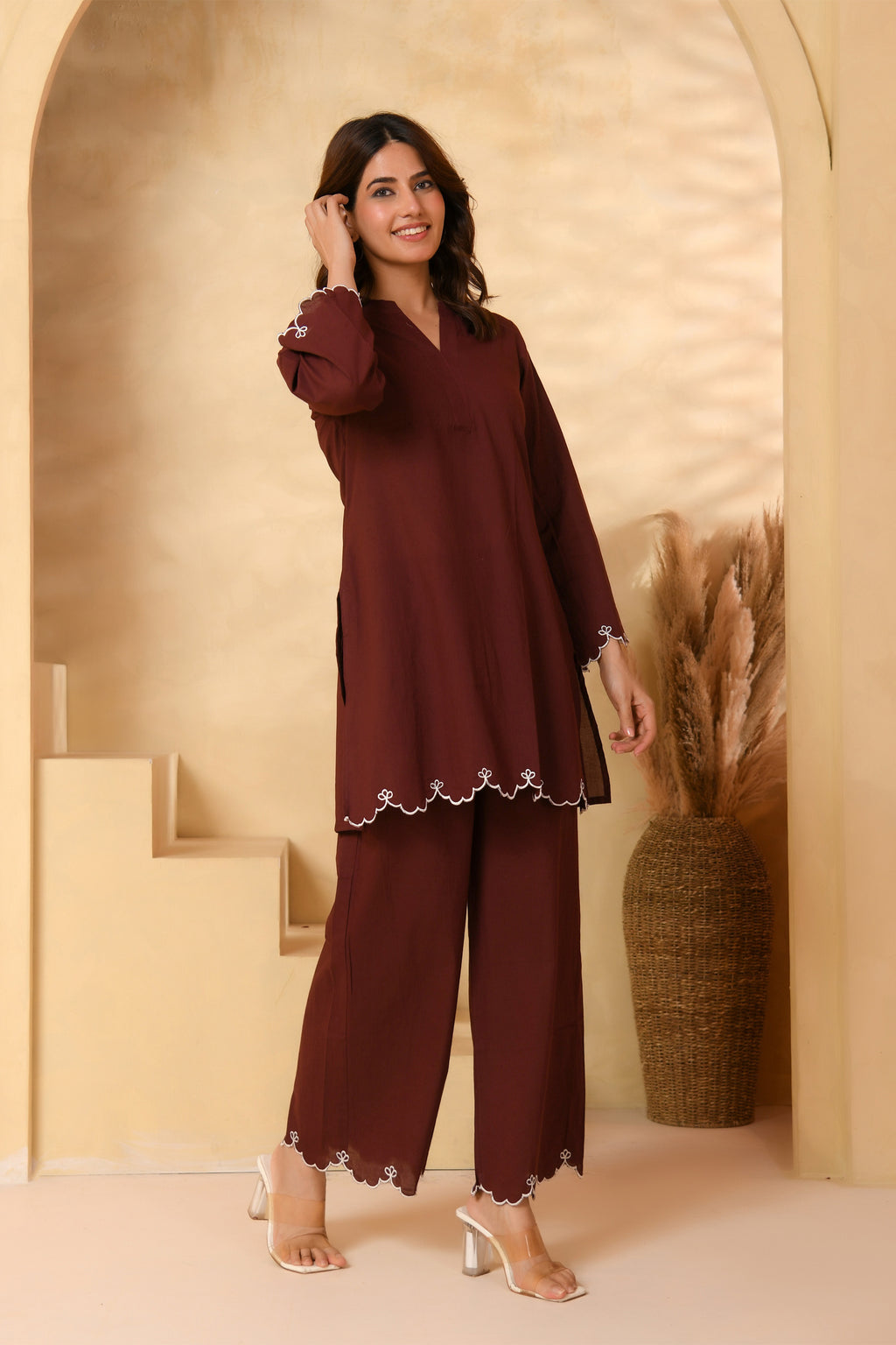 Brown Kurta Set